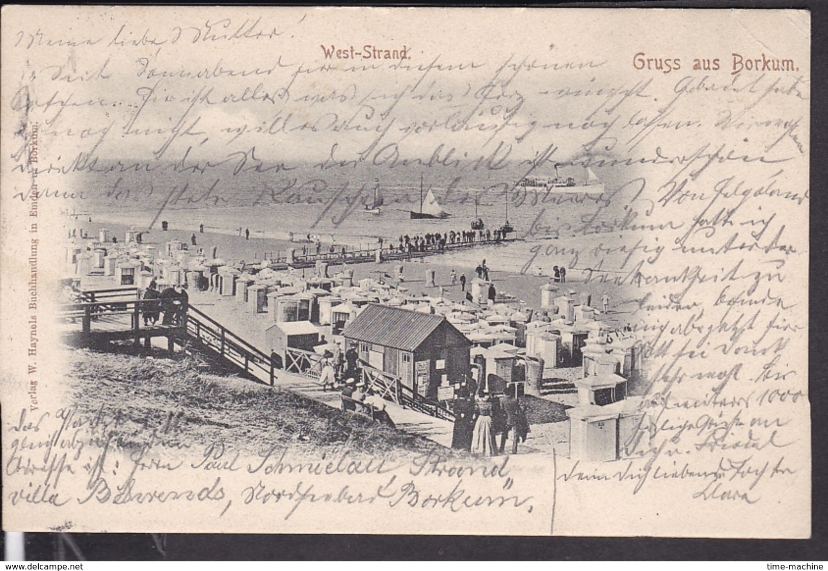 Borkum West - Strand  1903 - Borkum