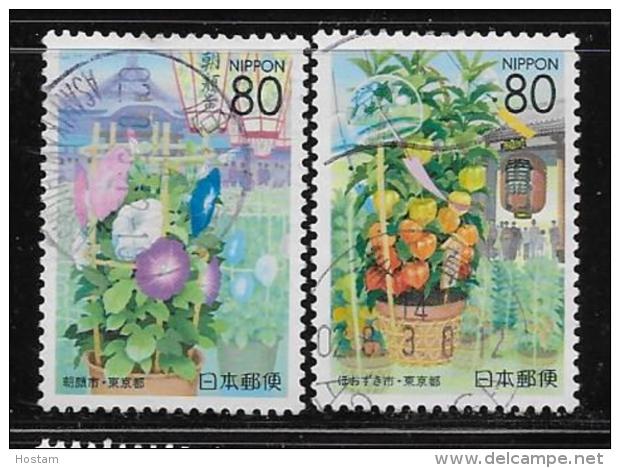 JAPAN  2002, UNITRADE USED # Z 554-5,   TOKYO FAIR &amp; MARKET               USED - Oblitérés