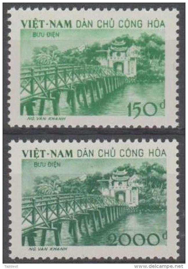 VIETNAM - 1958 Ngoc Son Temple Of Jade. Scott 86-87. NGAI - Vietnam