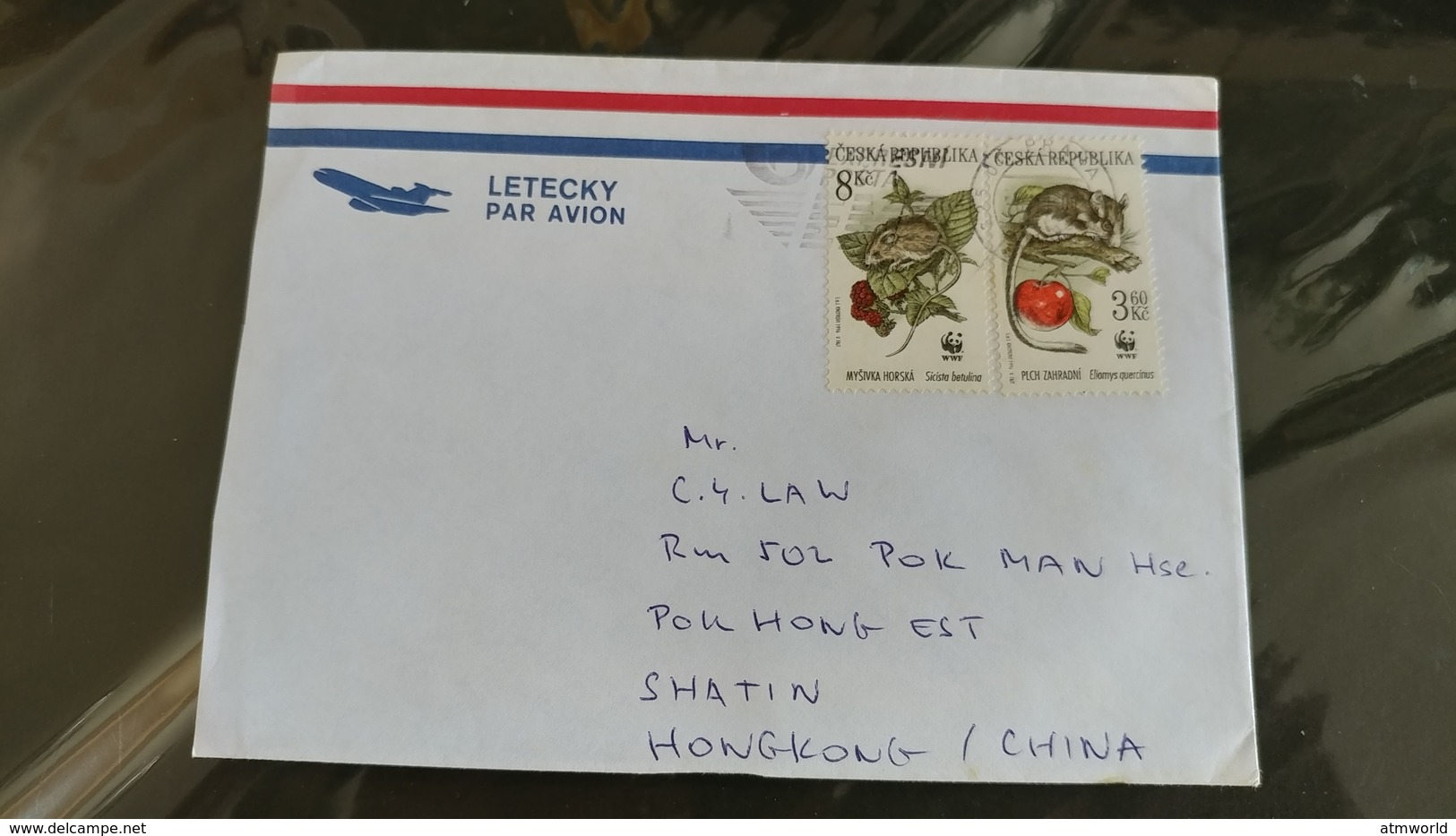Postal Cover From Ceska Republika To Hong Kong - Lots & Serien