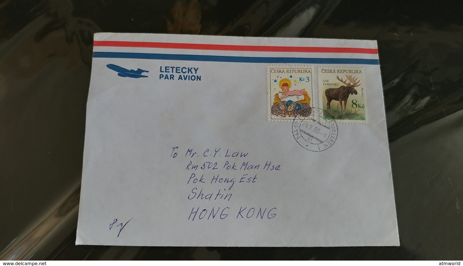 Postal Cover From Ceska Republika To Hong Kong - Collections, Lots & Séries