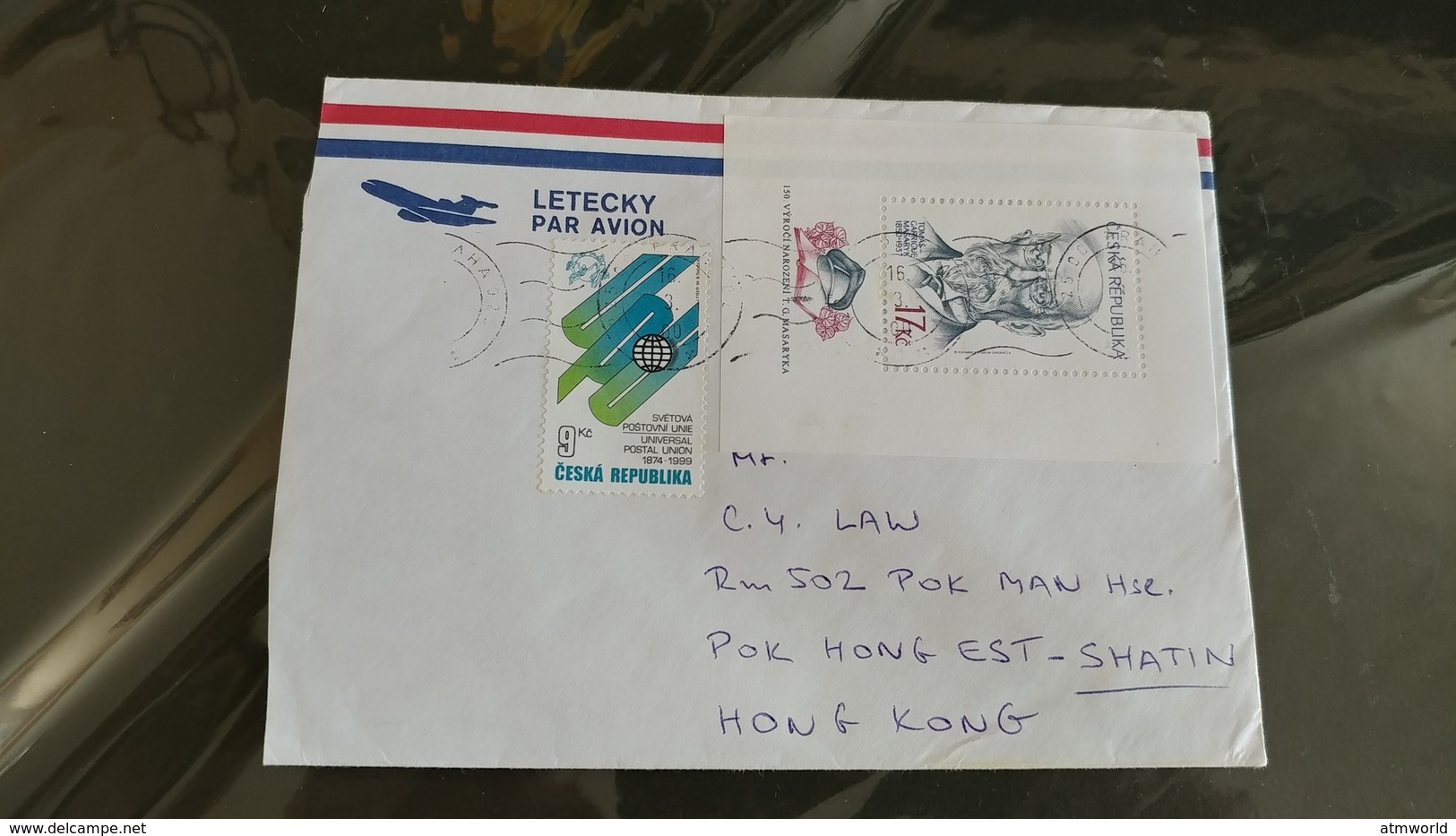 Postal Cover From Ceska Republika To Hong Kong - Lots & Serien