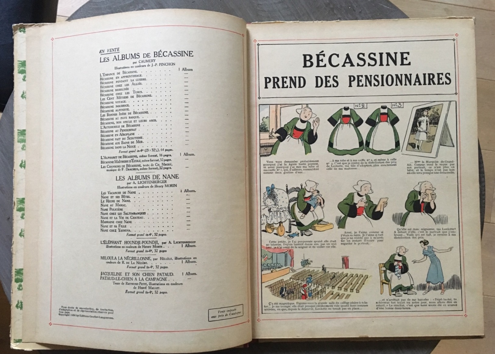 Bécassine Prend Des Pensionnaires - Edition 1934 - Bon état - Bécassine