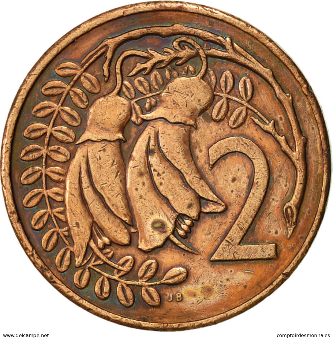 Monnaie, Nouvelle-Zélande, Elizabeth II, 2 Cents, 1981, TTB+, Bronze, KM:32.1 - Nueva Zelanda