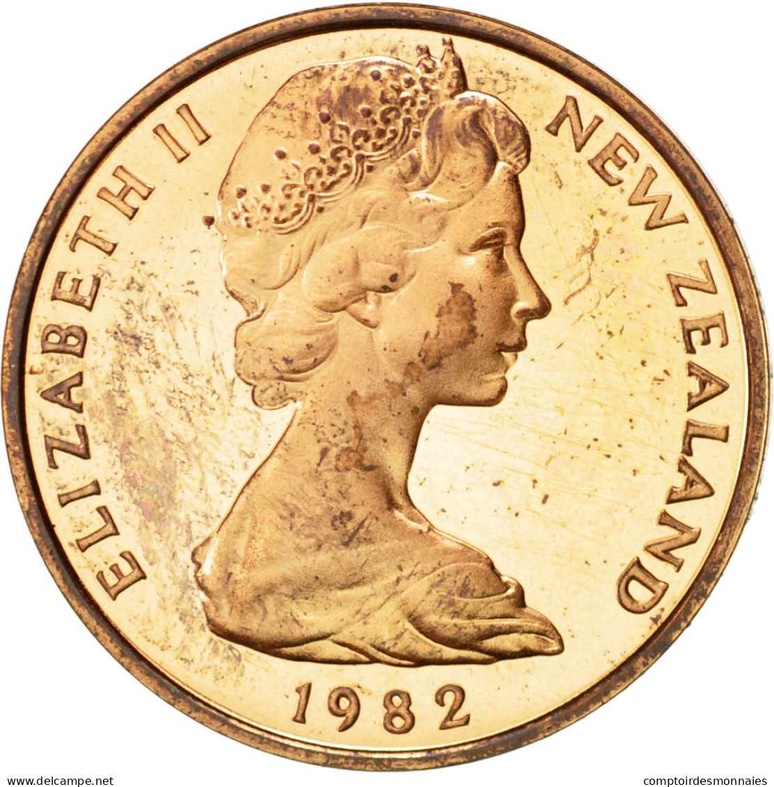 Monnaie, Nouvelle-Zélande, Elizabeth II, 2 Cents, 1982, SUP, Bronze, KM:32.1 - New Zealand