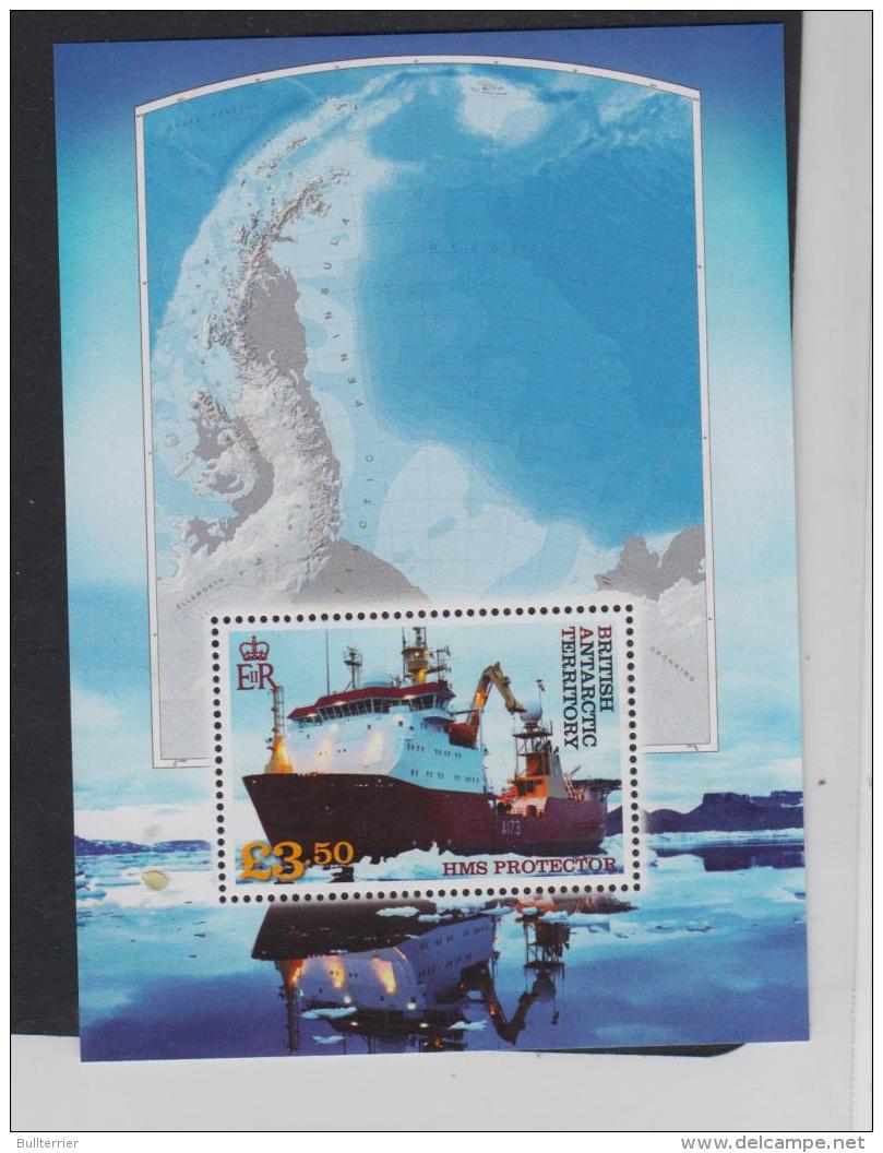 BRITISH ANTARCTIC TERRITORY - HMS PROTECTOR &pound;3.50 SOUVENIR SHEET MINT NEVER HINGED - Unused Stamps