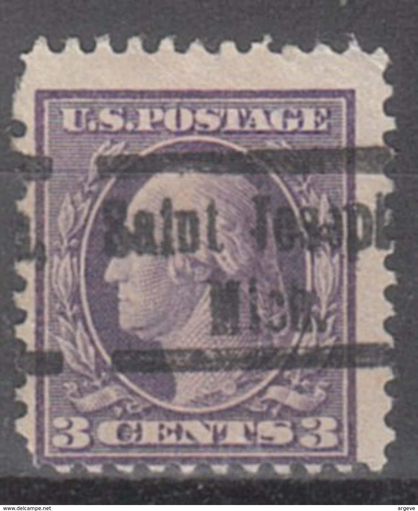 USA Precancel Vorausentwertung Preo, Locals Michigan, Saint Joseph 505, Perf.  11x11 - Precancels