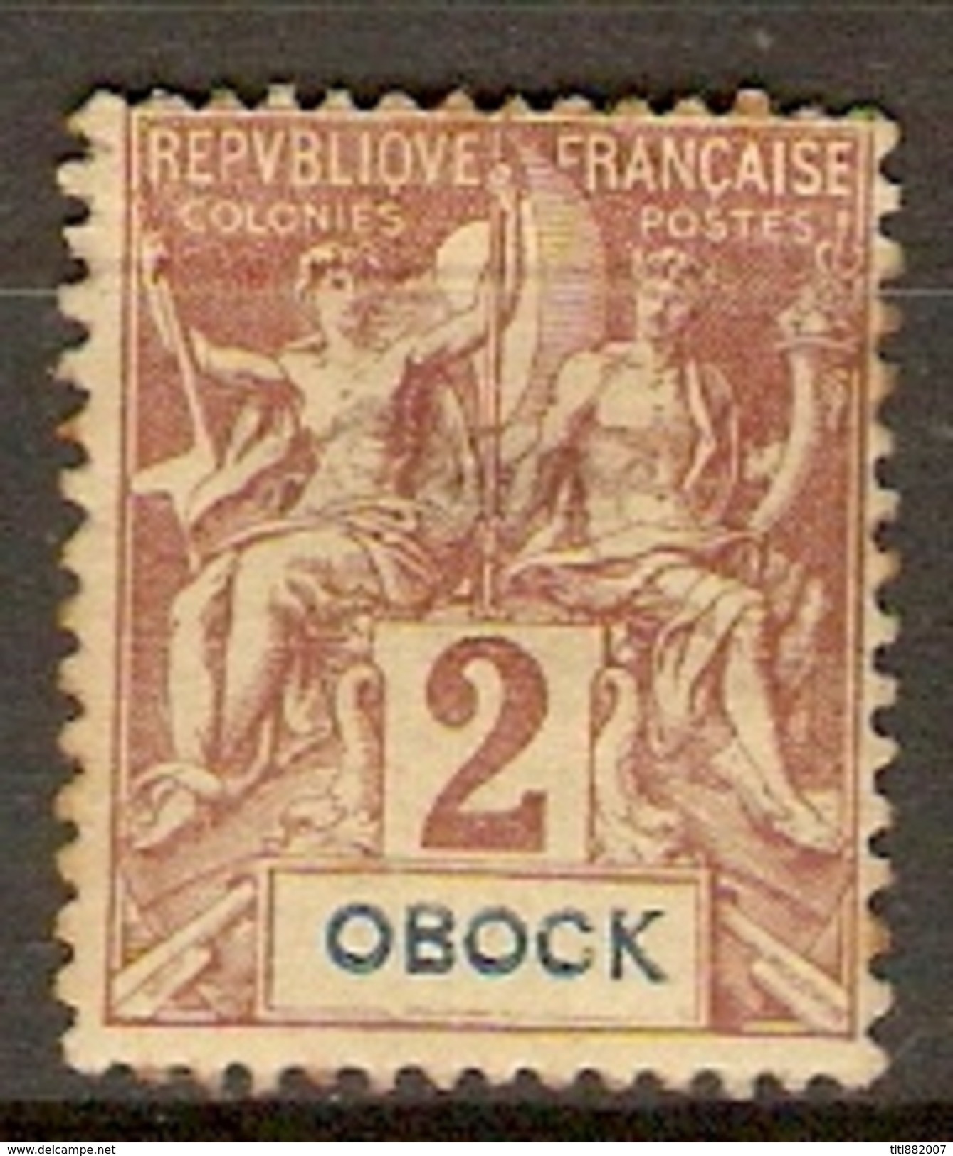 OBOCK     -   1892 .  Y&T N° 33 *.    Type Groupe - Neufs