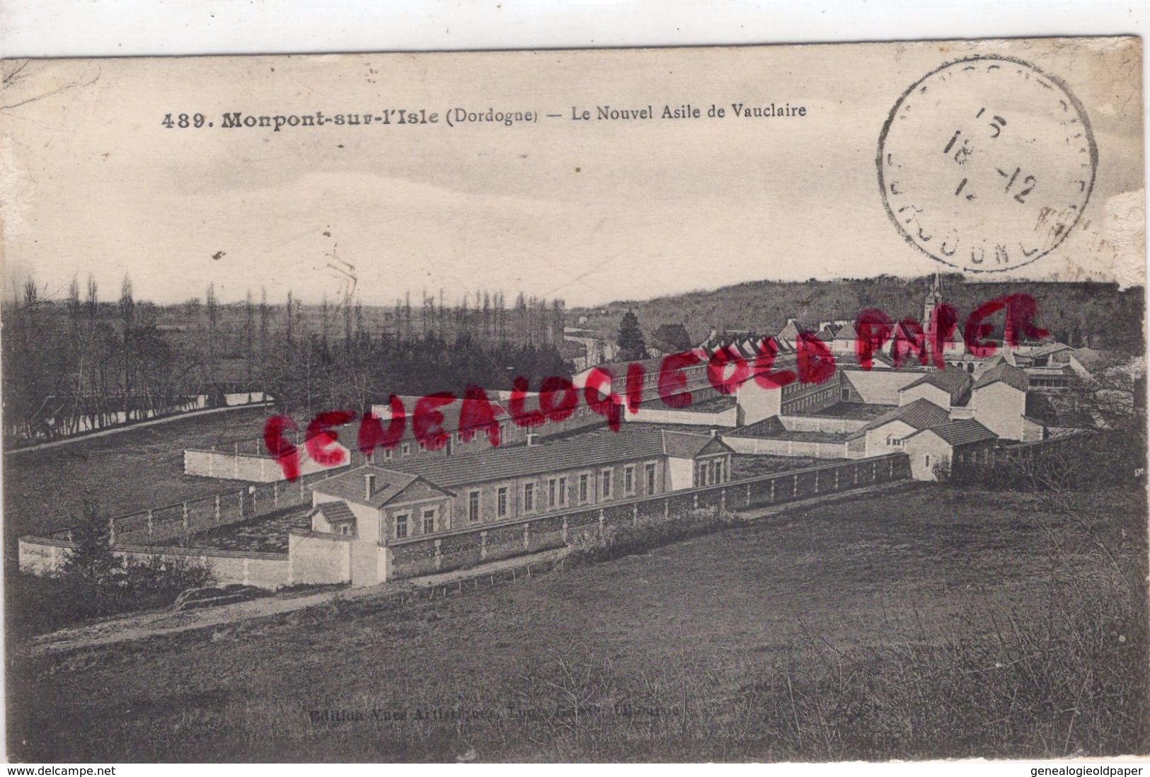 24 - MONTPONT - MONPONT - LE NOUVEL ASILE DE VAUCLAIRE  1914 - Autres & Non Classés