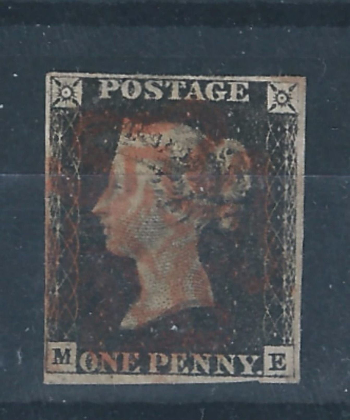 GB Queen Victoria 1d Black ME Used - Used Stamps