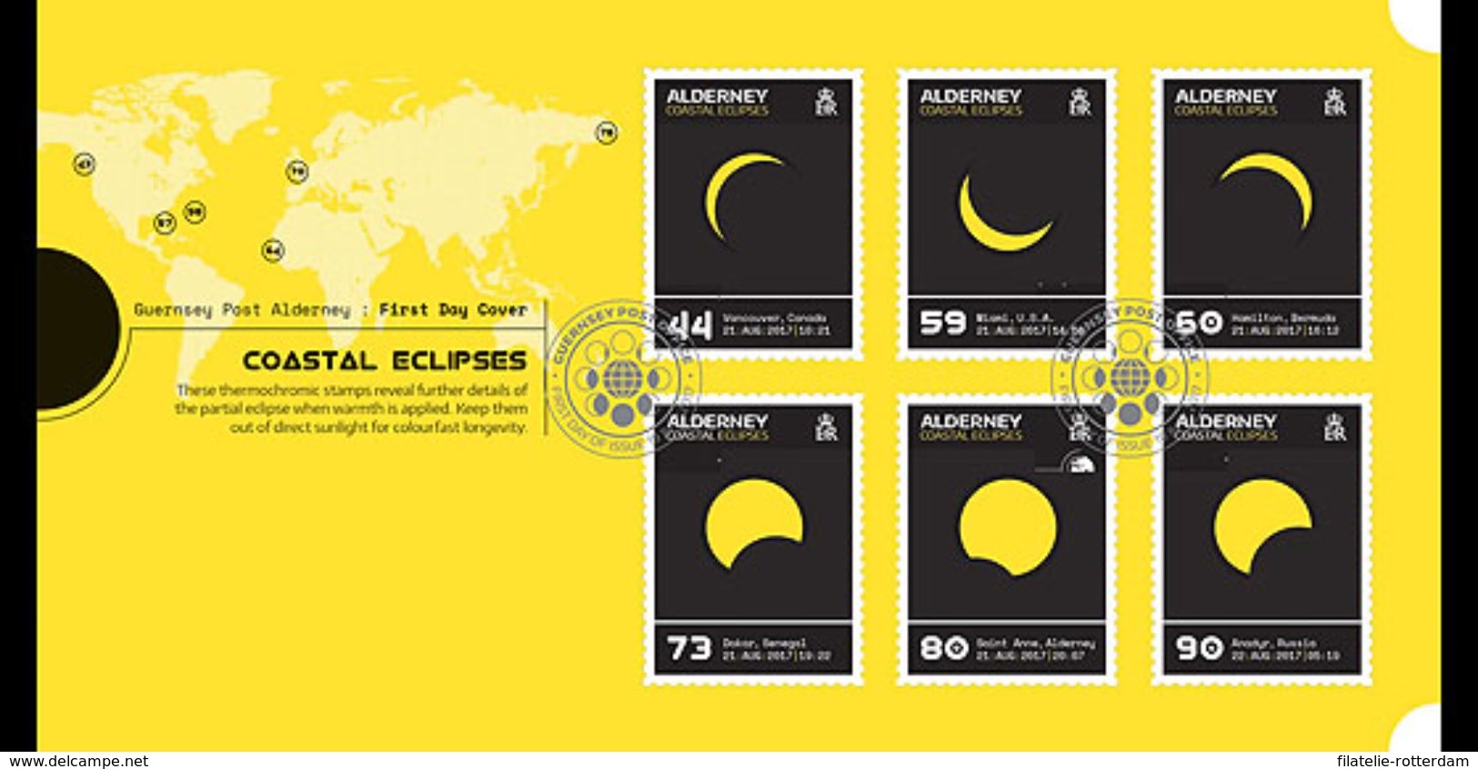 Alderney - Postfris / MNH - FDC Eclipse 2017 - Alderney