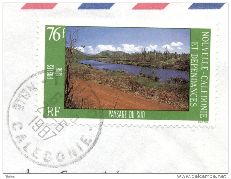 Nouvelle Caledonie - 1987 - 76 F Stamp On Airmail Cover Van Touho Naar Chateauroux / France - Brieven En Documenten