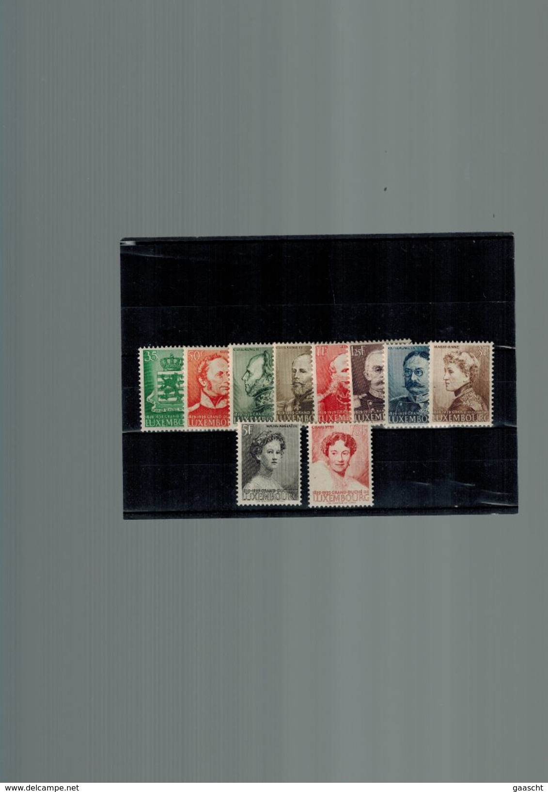 Luxembourg Serie Centenaire De 1939 Neuve Sans Charniere - Unused Stamps