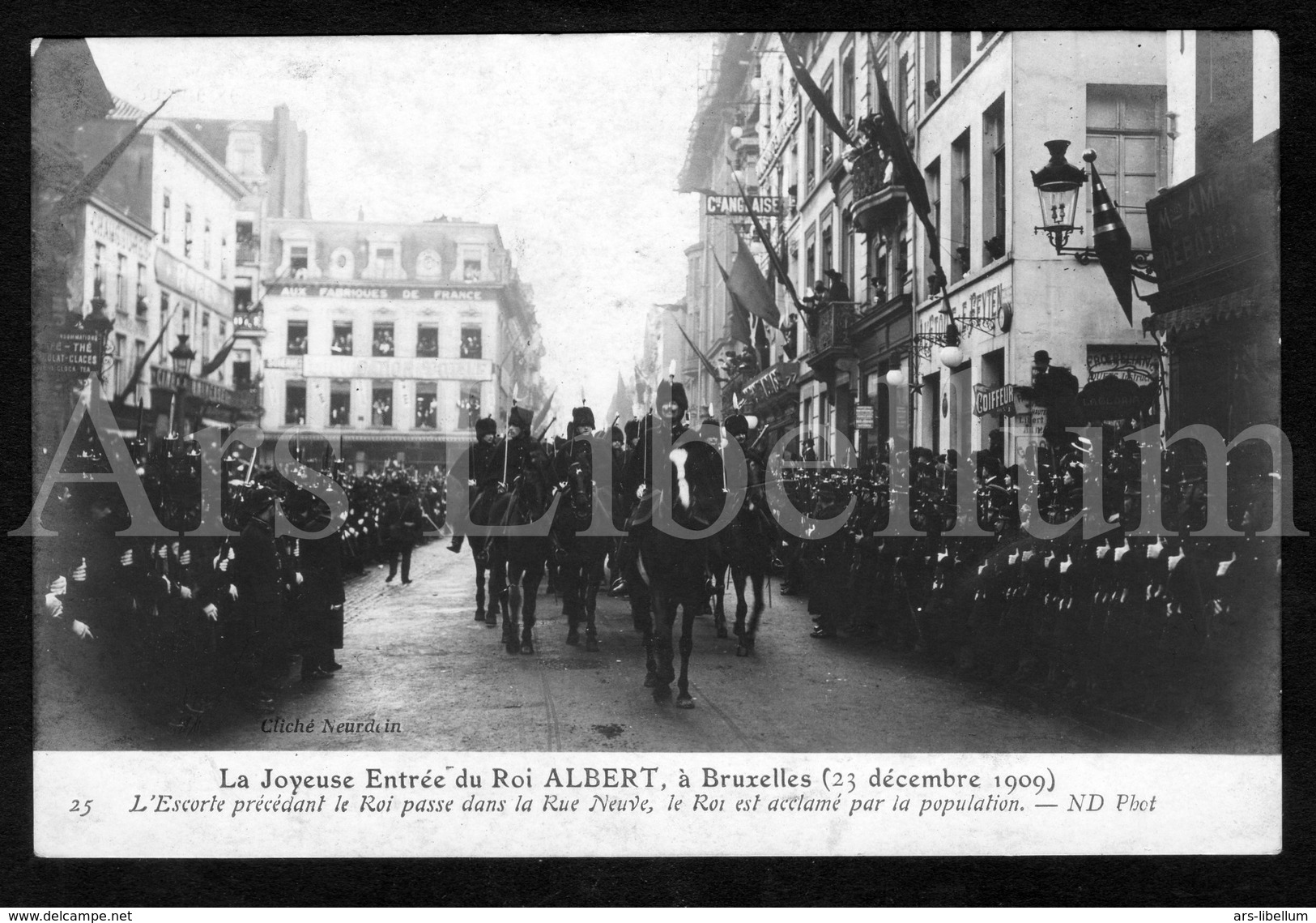 ROYALTY / Belgium / Belgique / Joyeuse Entrée Du Roi Albert I / Troonsbestijging Koning Albert I / 1909 / Unused - Koninklijke Families