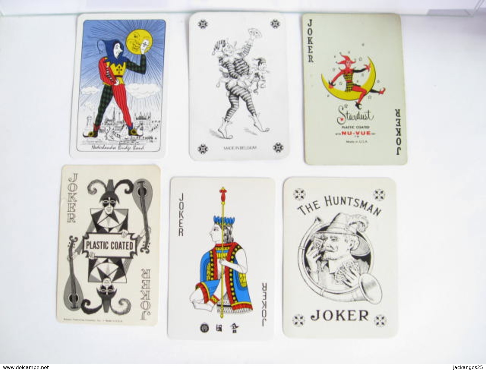 UN LOT N° 26 DE 6 JOKERS TOUS DIFFERENTS - Cartes à Jouer Classiques