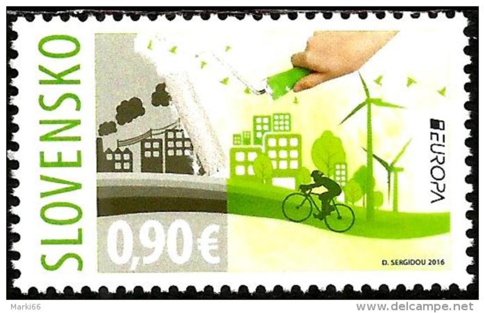 Slovakia - 2016 - Europa CEPT - Think Green - Mint Stamp - Neufs