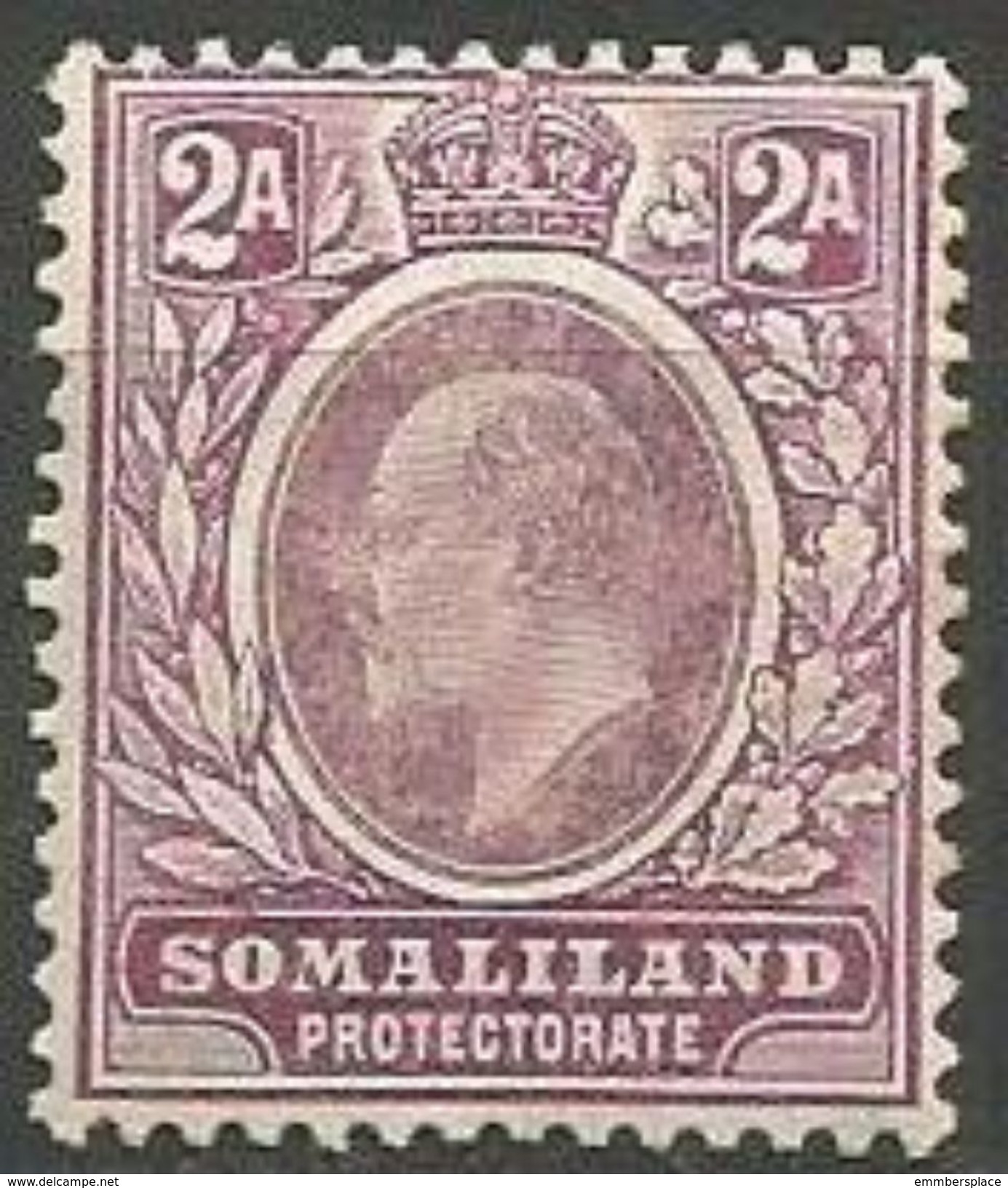 Somaliland Protectorate - 1905 King Edward VII 2a MLH *   Sc 42  SG 47 - Somaliland (Protectorate ...-1959)