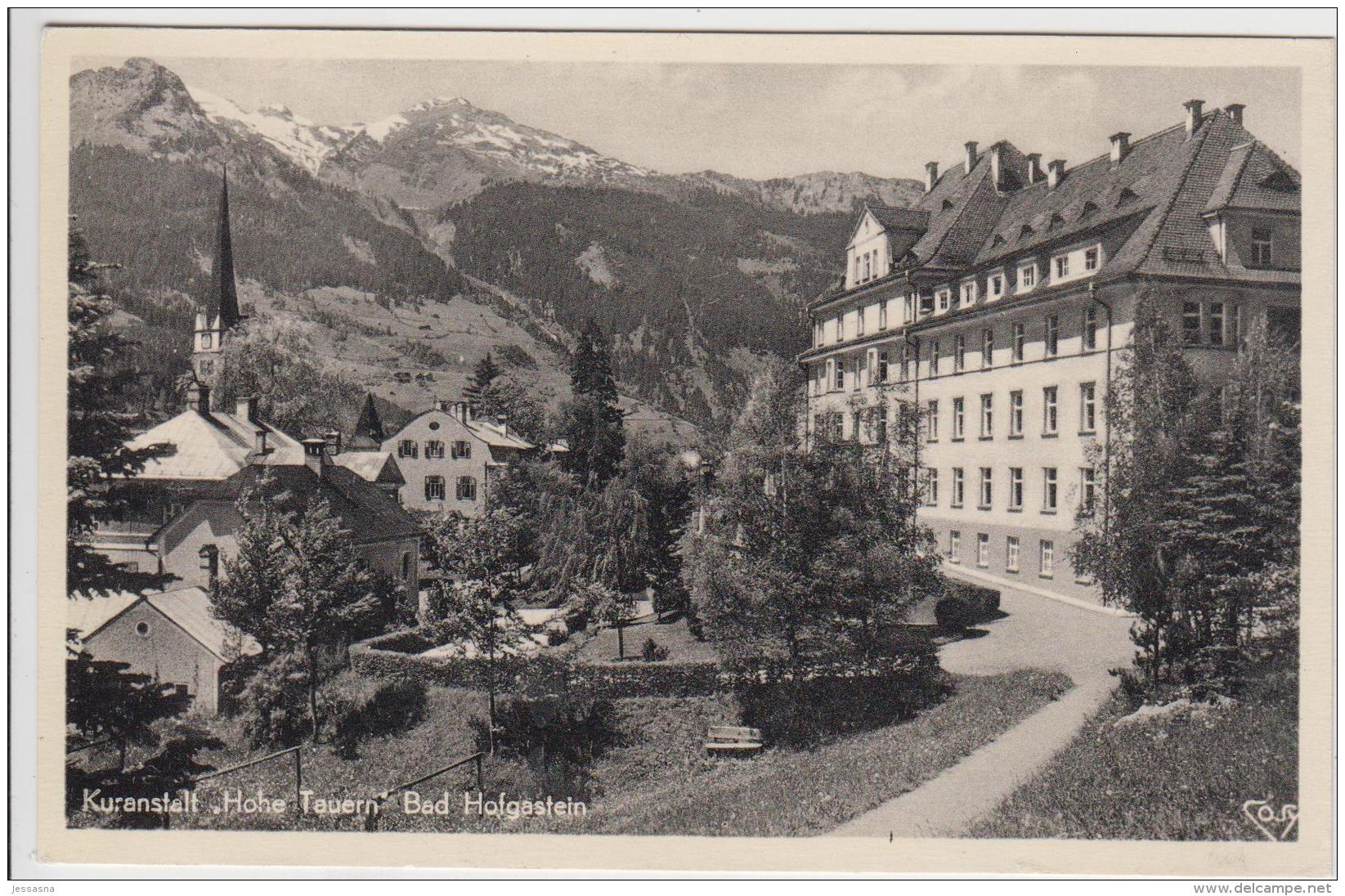 AK - Szbg - Bad Hofgastein - Kuranstalt Hohe Tauern - 1950 - Bad Hofgastein