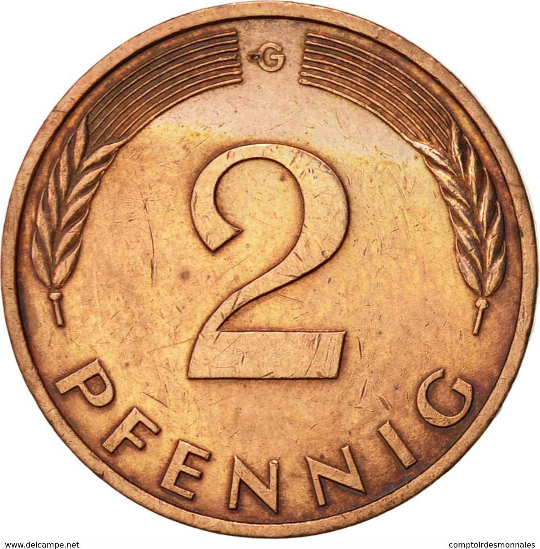 Monnaie, République Fédérale Allemande, 2 Pfennig, 1988, Karlsruhe, SUP - 2 Pfennig