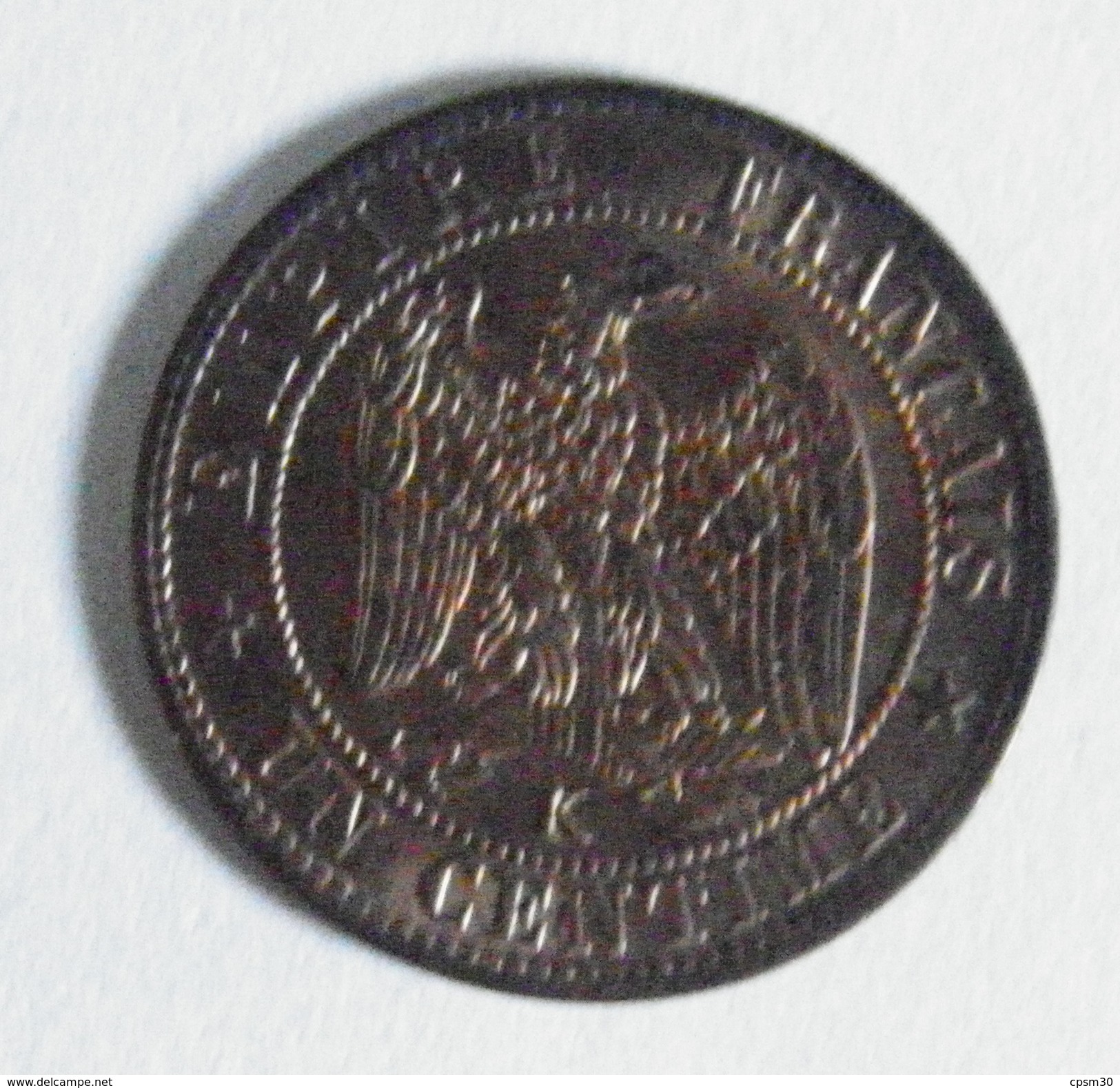 Monnaie - Second Empire - 1 Centime Napoléon III Tête Couronnée Lettre K - Autres & Non Classés