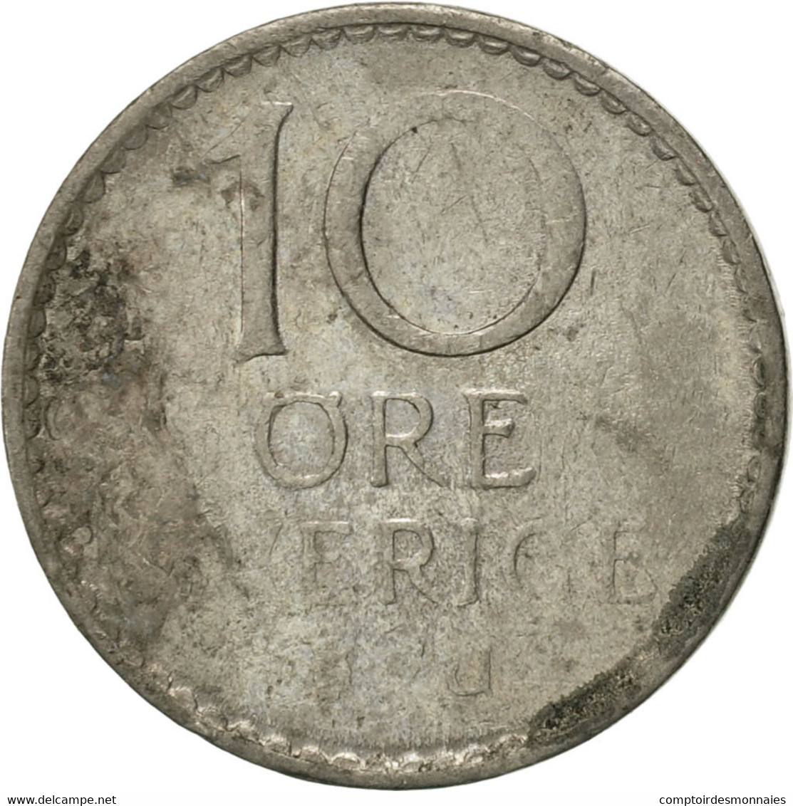 Monnaie, Suède, Gustaf VI, 10 Öre, 1969, TB+, Copper-nickel, KM:835 - Suède