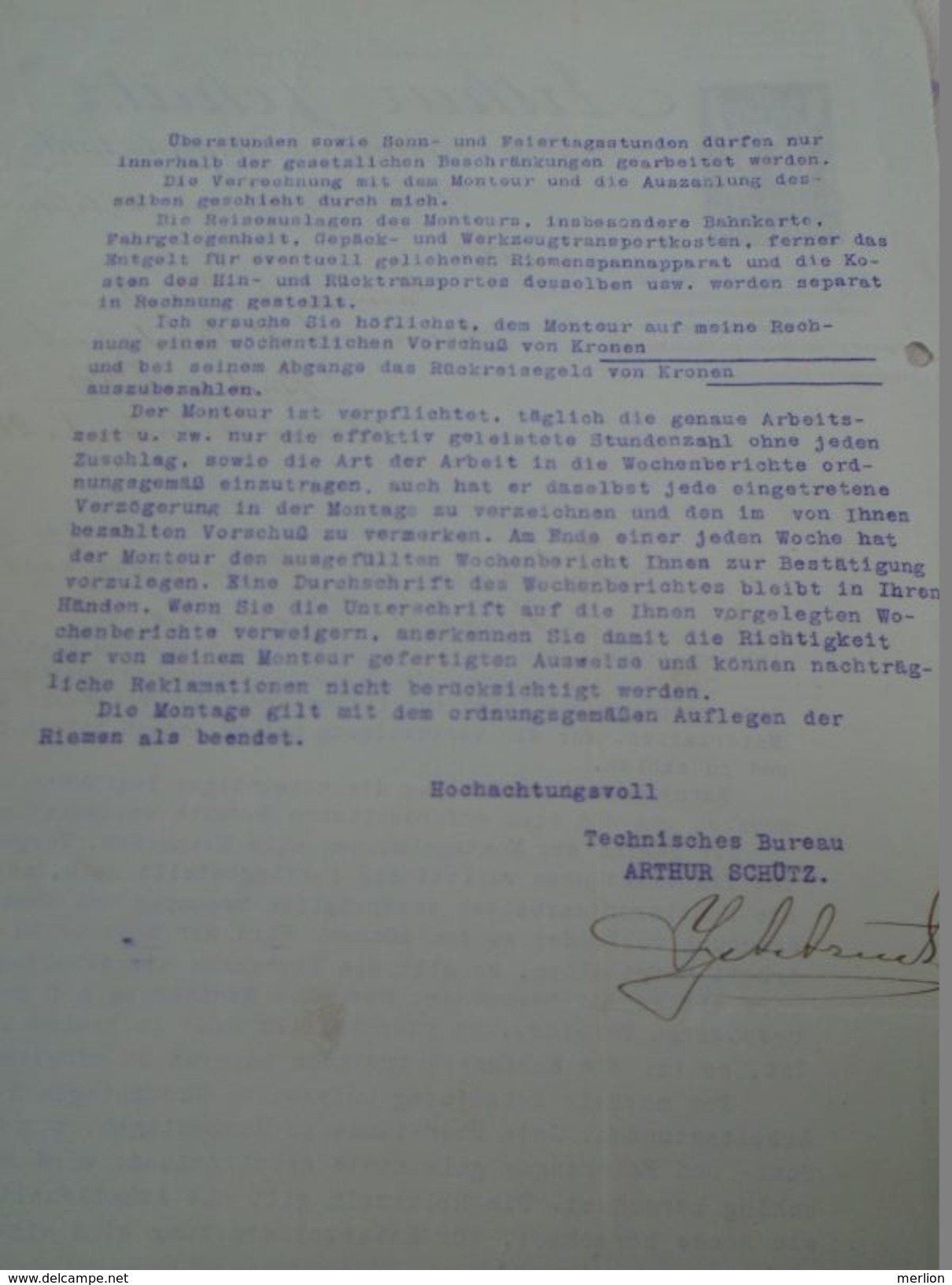 AD036.21 Old Letter  Austria -Arthur SCHÜTZ -Atlas Riemen - Moderne Riementechnik - Gaswerke Budapest 1924 - Austria