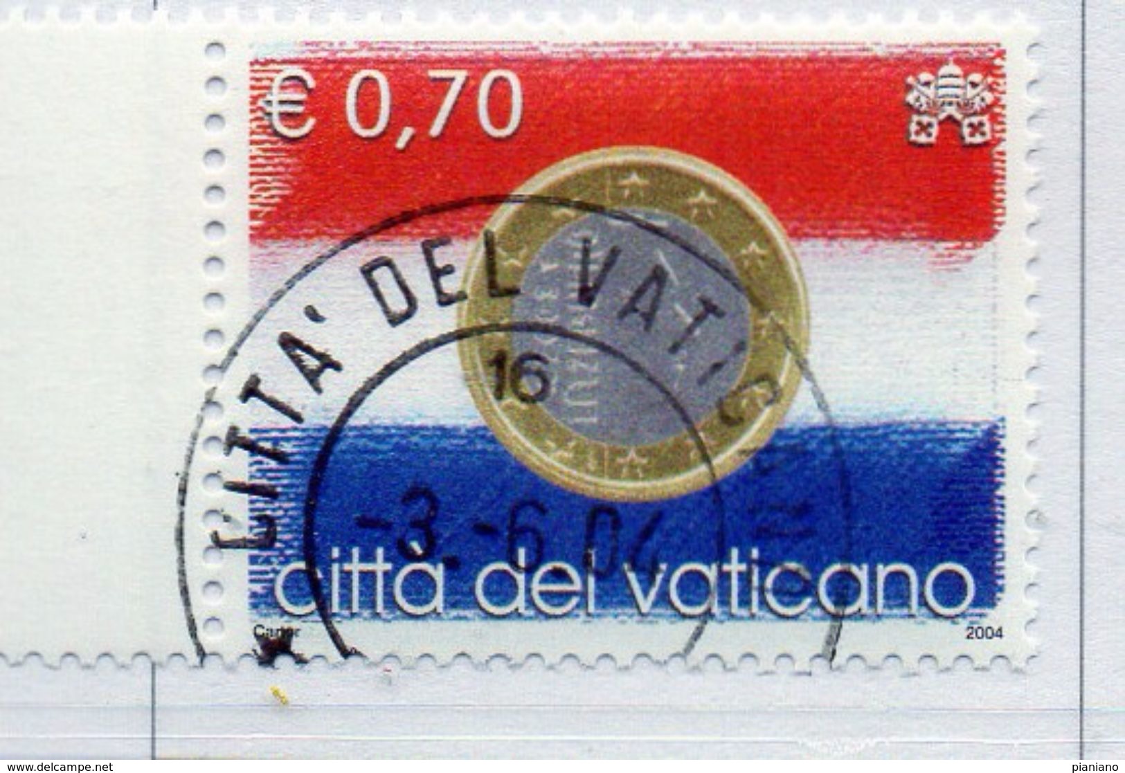 PIA - VATICANO - 2004 - L´ Euro Unisce L´ Europa - (SAS  1358) - Oblitérés