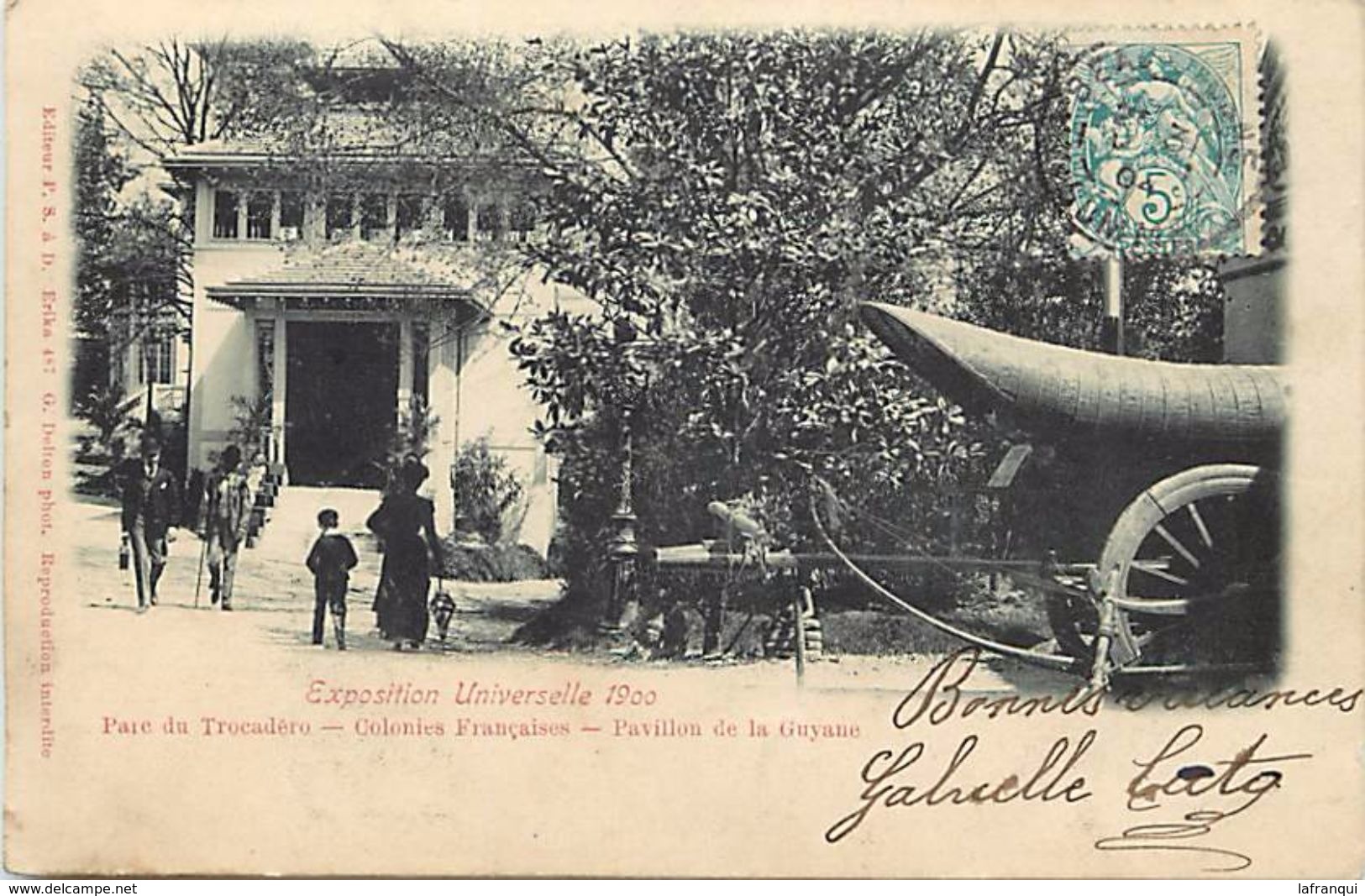 Ref V192-exposition Universelle De Paris 1900- Pavillon De La Guyane - Parc Du Trocadero Paris  -carte Bon Etat  - - Autres & Non Classés