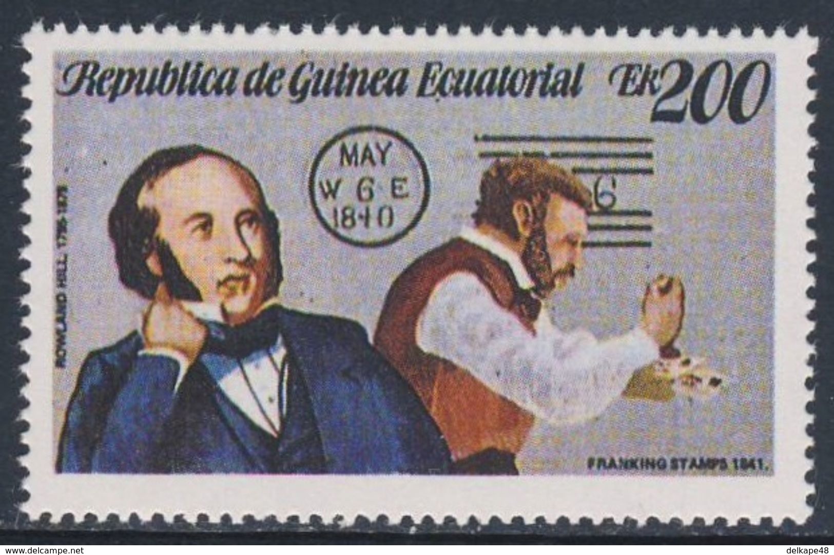 Equatorial Guinea / Guinee Equatorial 1979 Mi 1459 ** Franking Stamps (1841) - Sir Rowland Hill - Post