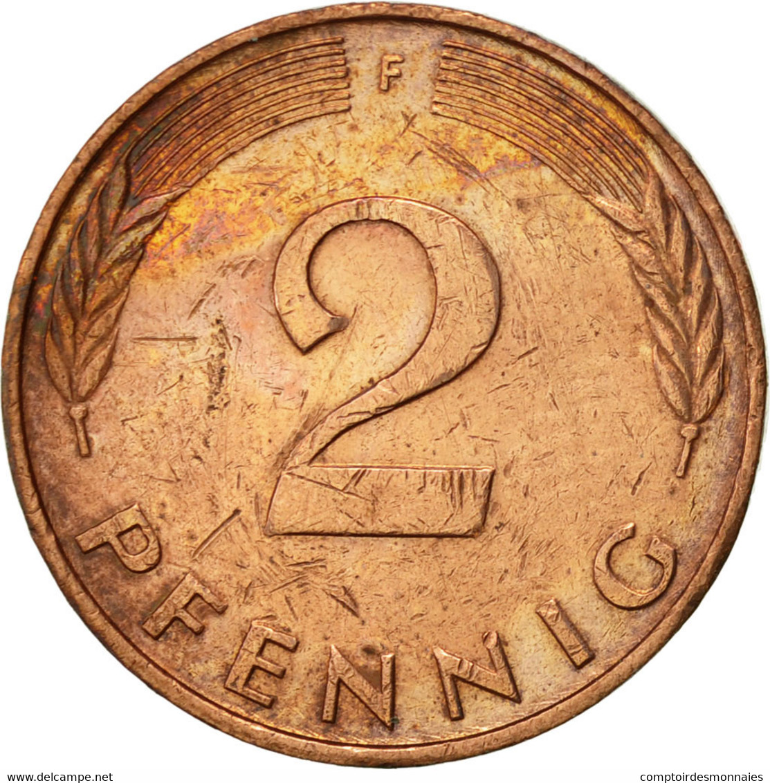 Monnaie, République Fédérale Allemande, 2 Pfennig, 1988, Stuttgart, SUP - 2 Pfennig