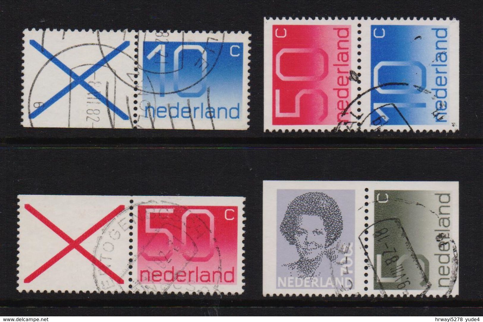 Netherlands , Small Selection From Booklets, Vfu - Booklets & Coils