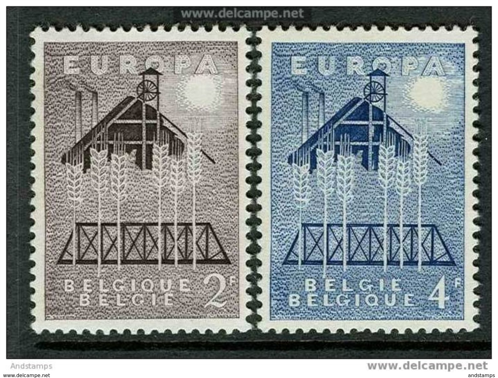 Belgium 1957. Michel #1070/71 MNH(**)/Luxe. Europa CEPT - 1957