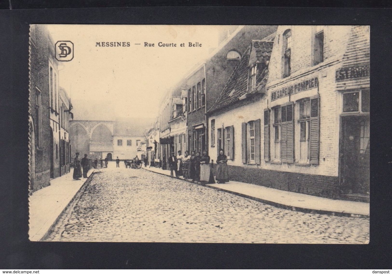 Carte Postale Messines Mesen  Rue Courte Et Belle 1916 - Messines - Mesen