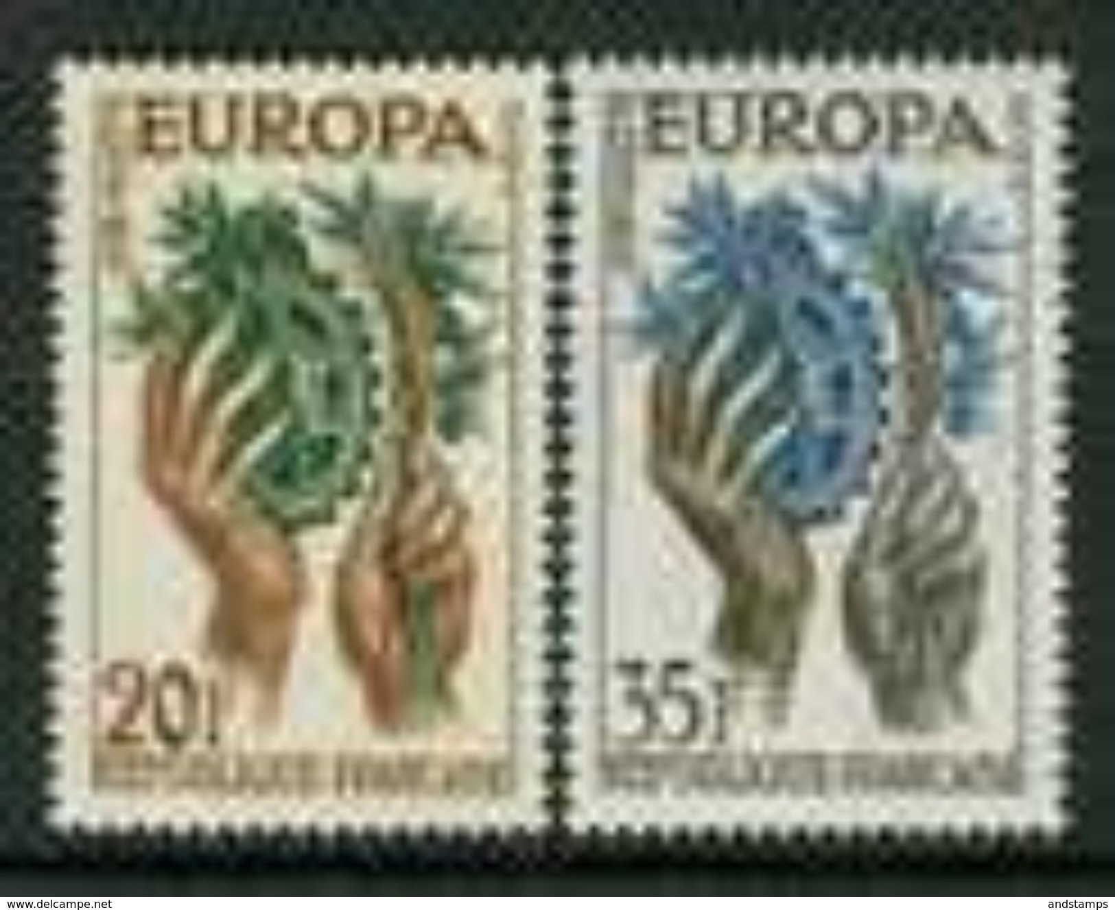 France 1957. Michel #1157/58 MNH(**)/Luxe. Europa CEPT - 1957