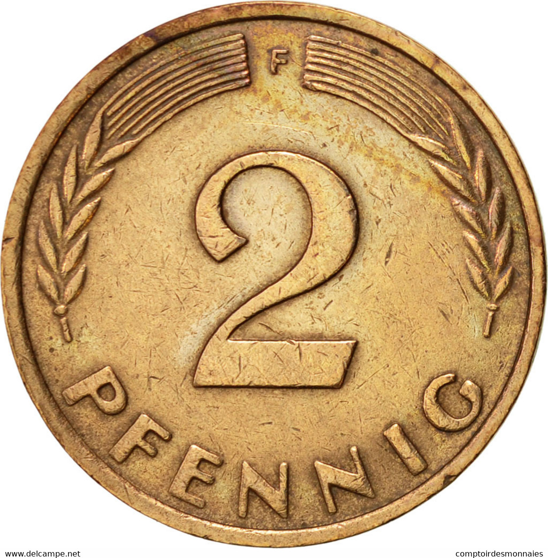 Monnaie, République Fédérale Allemande, 2 Pfennig, 1962, Stuttgart, SUP - 2 Pfennig