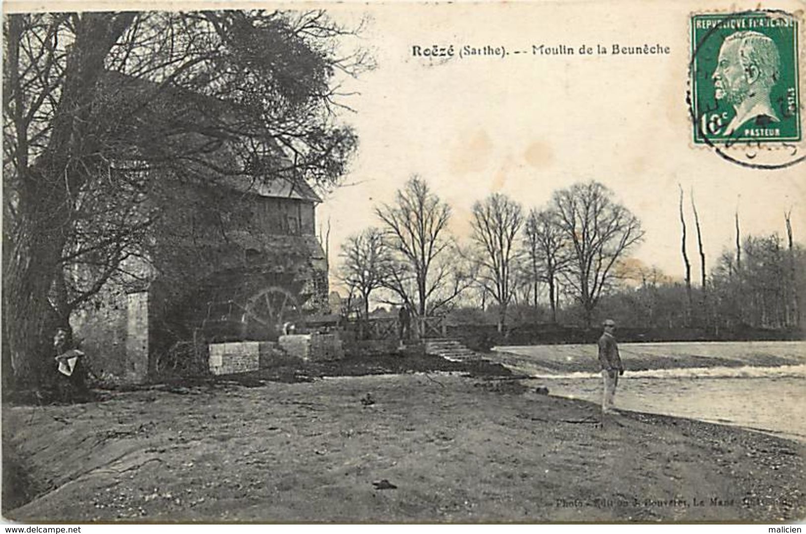 - Dpts Div.-ref-RR300- Sarthe - Roëzé - Moulin A Eau De La Beuneche - Moulins A Eau - Batiments Et Architecture - - Autres & Non Classés