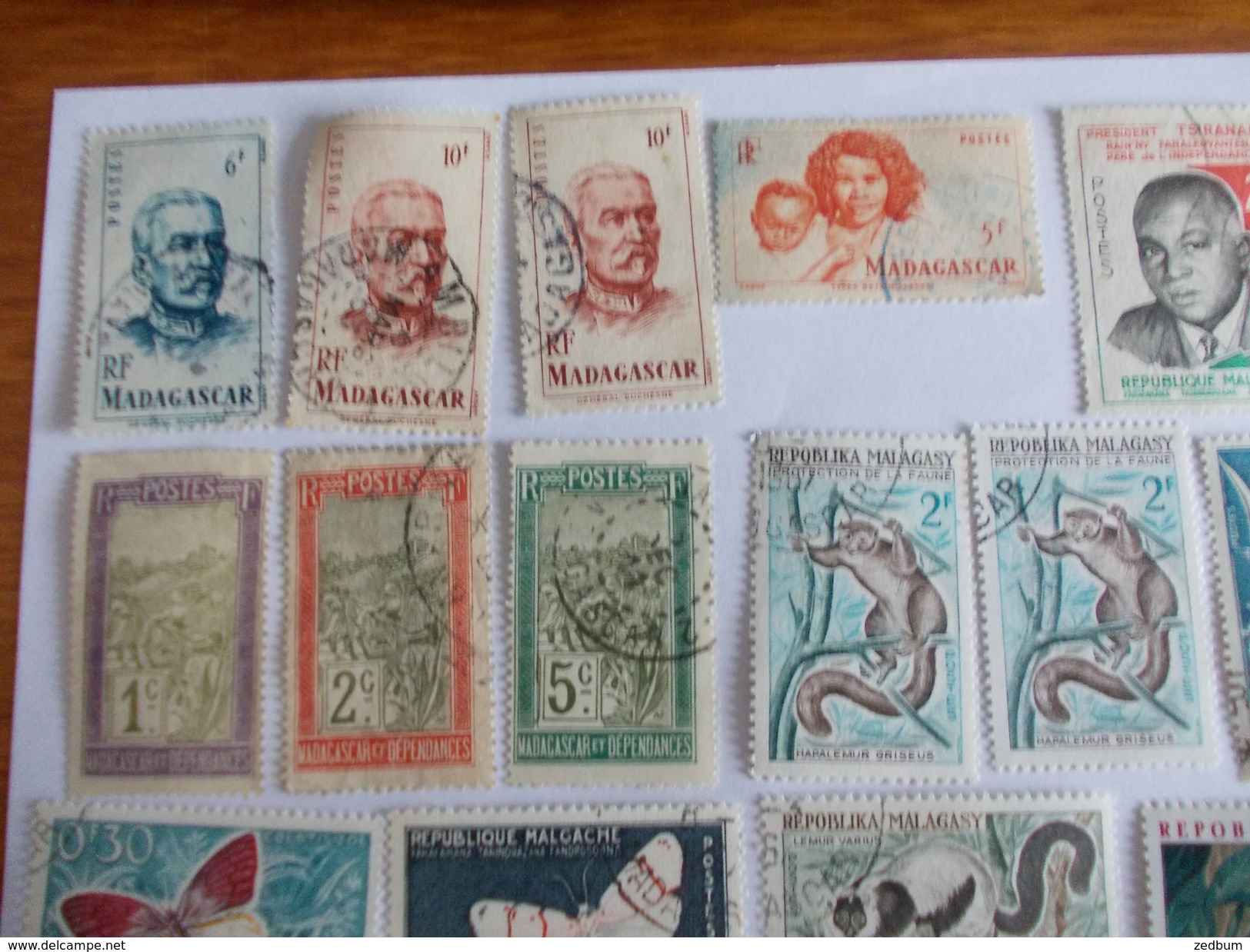 TIMBRE Madagascar Valeur 6.50 &euro; - Madagascar (1960-...)