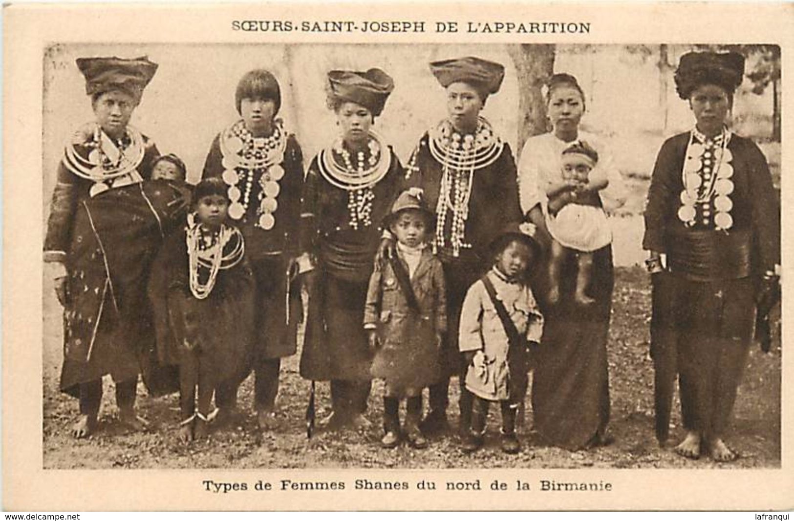 Ref V174- Myanmar - Burma - Birmanie - Types De Femmes Shanes Du Nord De La Birmanie  - Carte Bon Etat - - Myanmar (Burma)