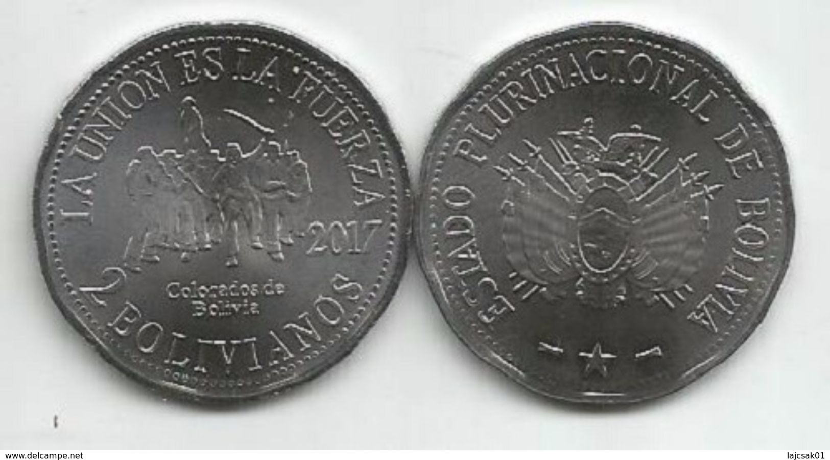 Bolivia 2 Bolivianos 2017. UNC Colorados De Bolivia - Bolivia