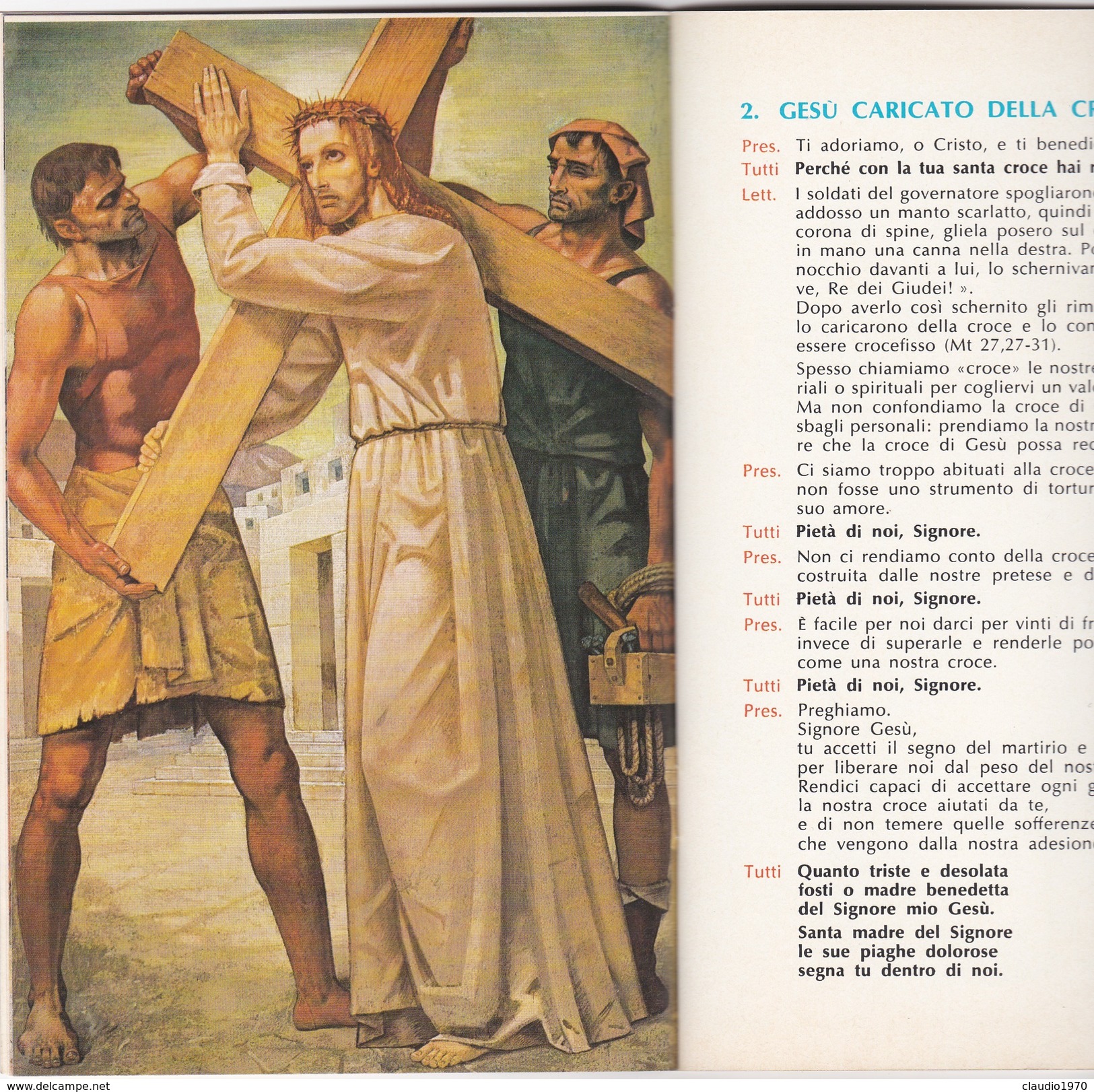 Libro religioso Esercizio della via Crucis - di giorgio basadonna