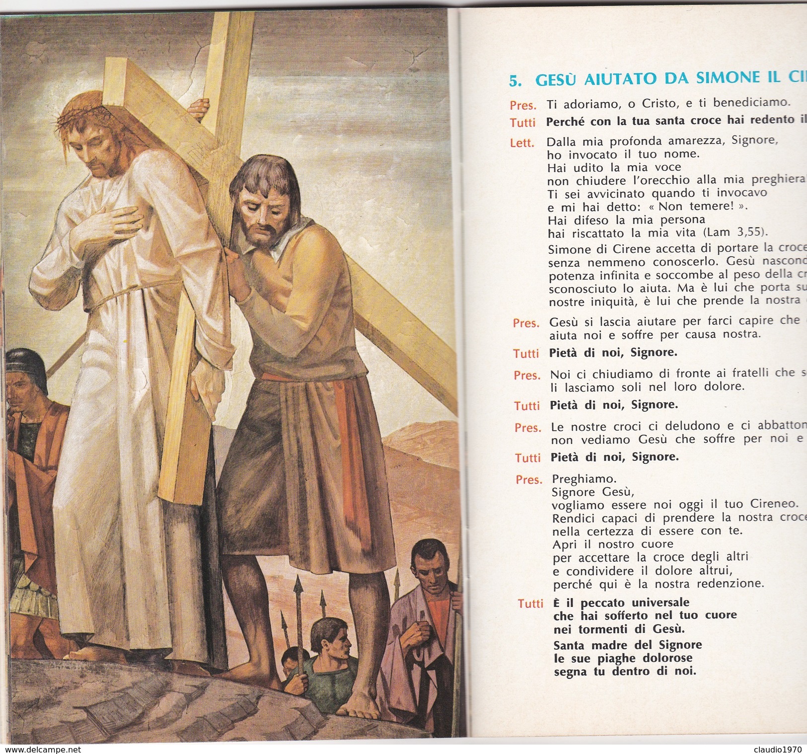 Libro religioso Esercizio della via Crucis - di giorgio basadonna