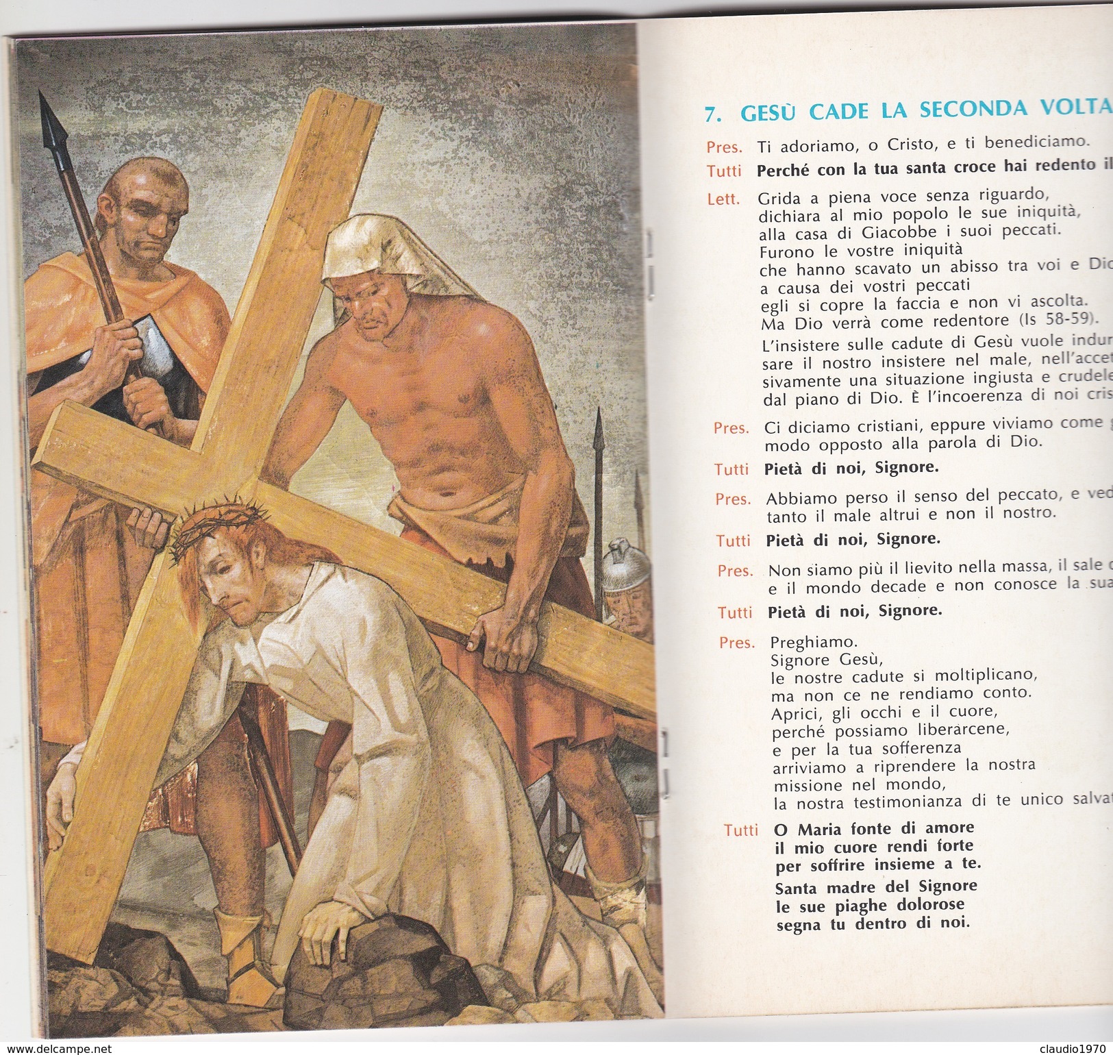 Libro religioso Esercizio della via Crucis - di giorgio basadonna