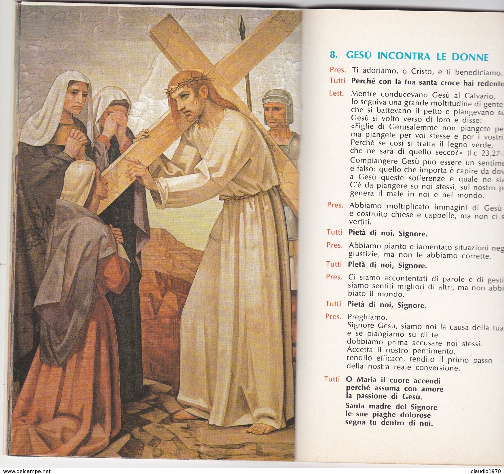 Libro religioso Esercizio della via Crucis - di giorgio basadonna