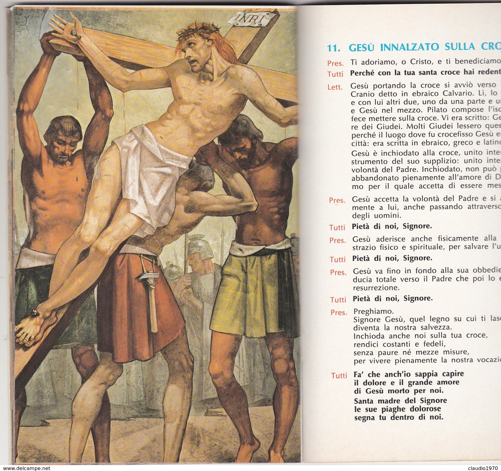 Libro religioso Esercizio della via Crucis - di giorgio basadonna