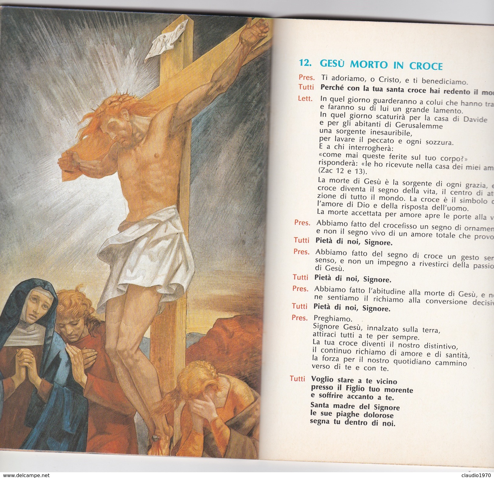 Libro religioso Esercizio della via Crucis - di giorgio basadonna