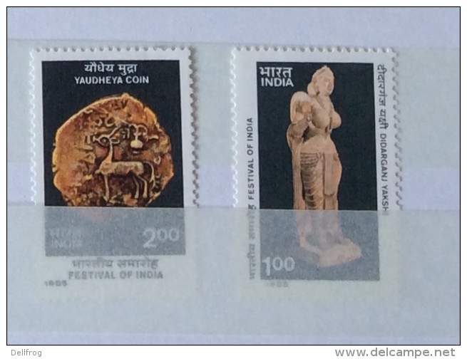 India 1985 Sg 1162-3  Festival Of India Mlh - Unused Stamps