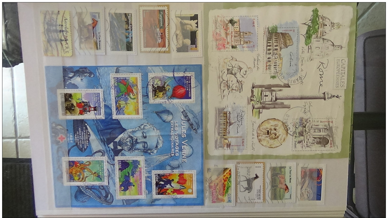 C Album De Timbres Et Blocs De France Uniquement En Euros. A Saisir - Collections (en Albums)