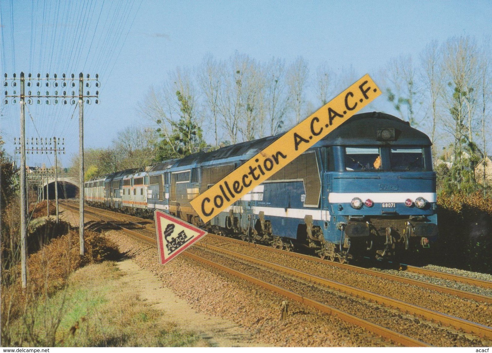 Train De Machines Avec Locos A1A A1A 68000, à Moncé-en-Belin (72) - - Autres & Non Classés