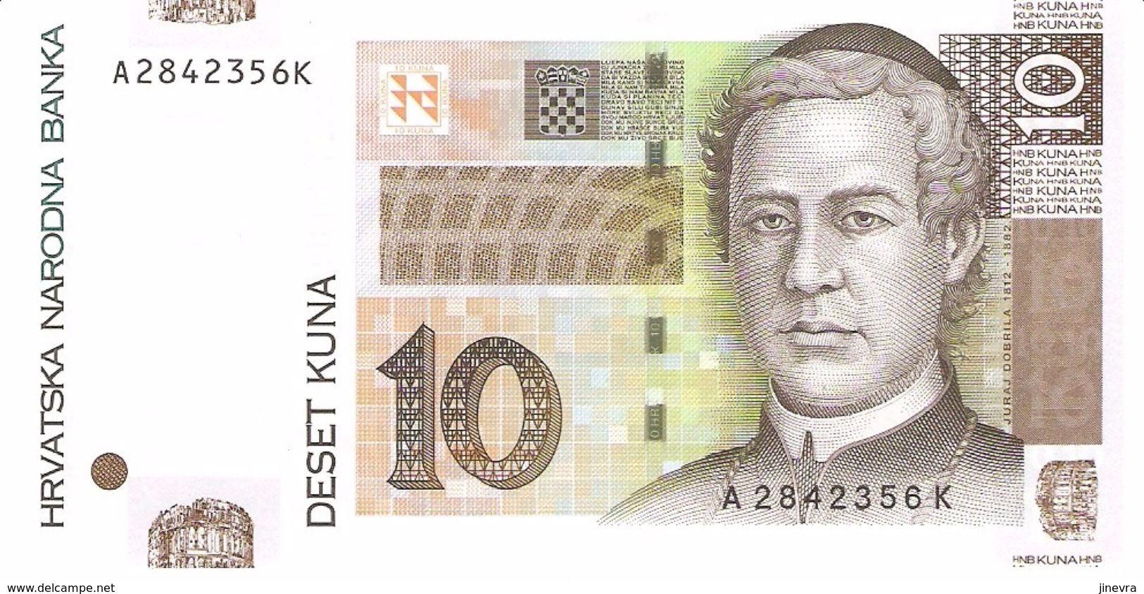 CROATIA 10 KUNA 2001 PICK 38a UNC - Croatie