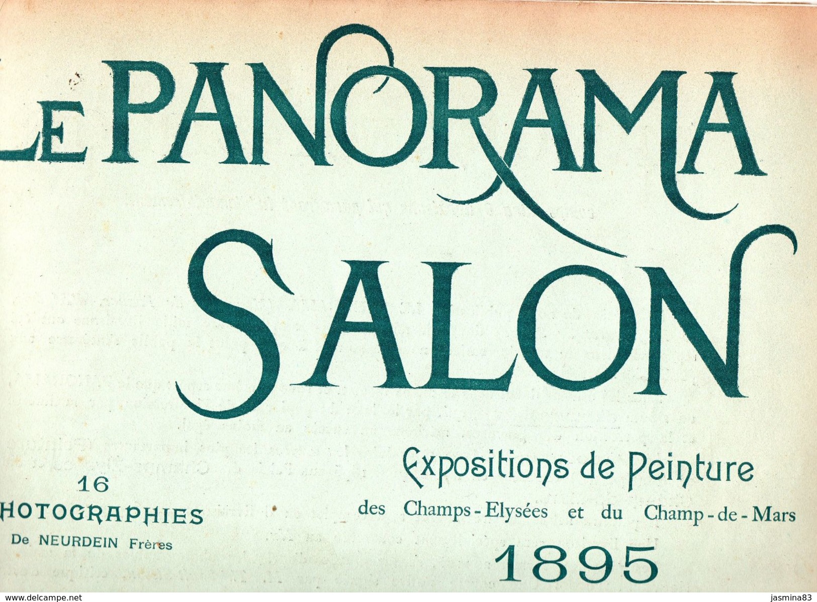 Le Panorama Salon  :exposition De Peinture Des Champs-Elysées Et Du Champ-de-Mars 1895 ( Revue De 35 Cm Sur 28cm) - Art